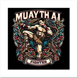 Muay Thai Fighter Posters and Art